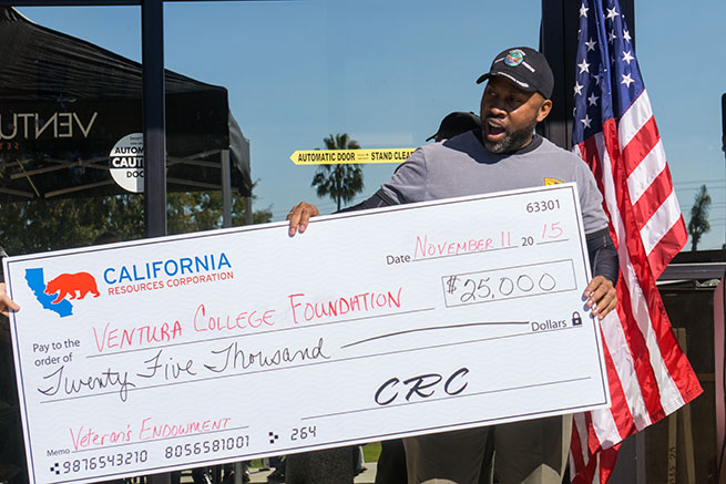 California Resources Corp Check to VC Foundation for 25 Thou