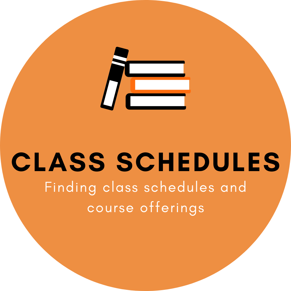 Class Schedule: Finding class schedules and course offerings