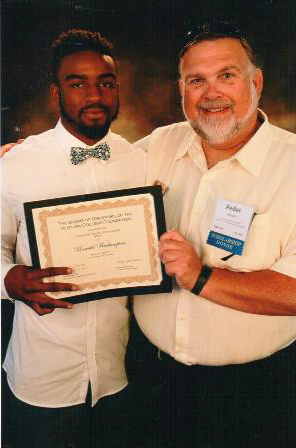 Ronald Washington and Peder Nielsen, Classified Senate President.