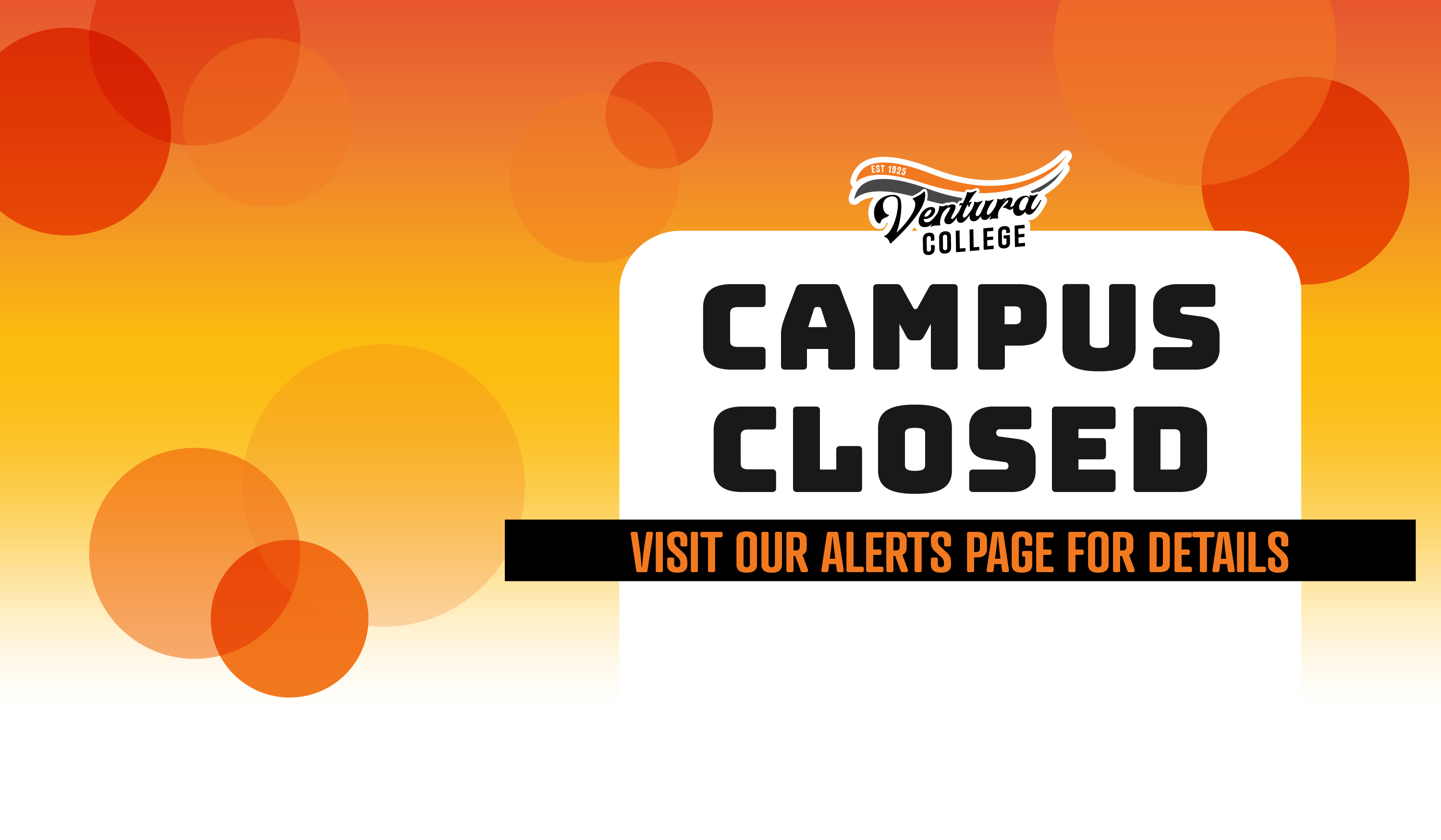 campus closed visit our alerts page for details