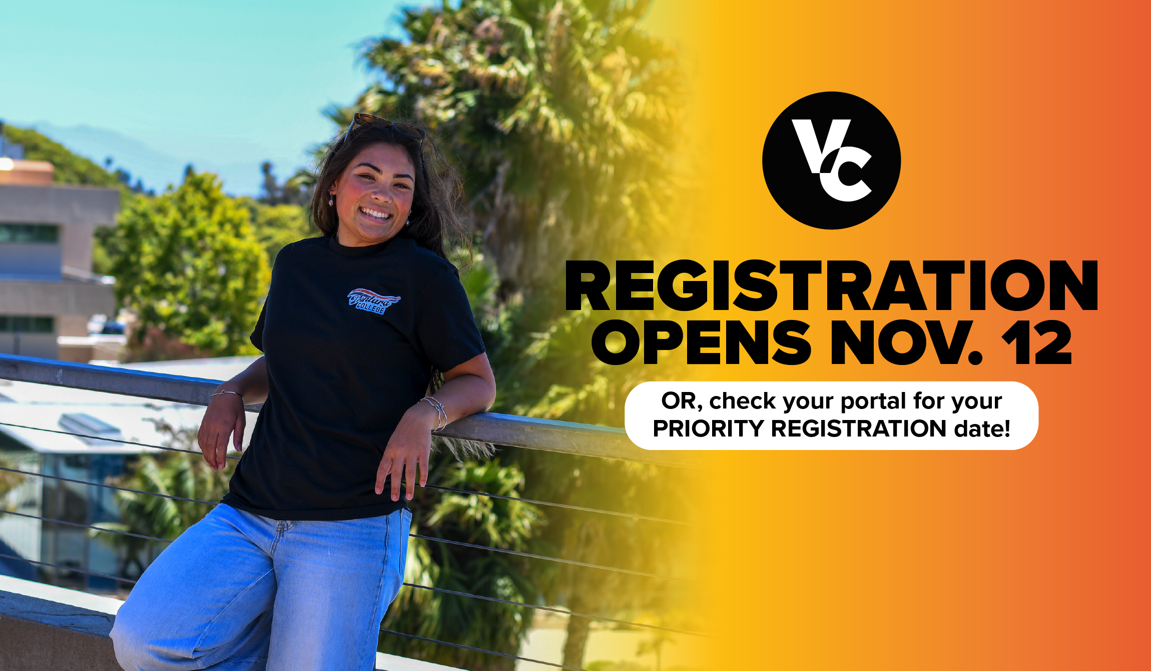 registration opens november 12 or check your portal for your priority registration date