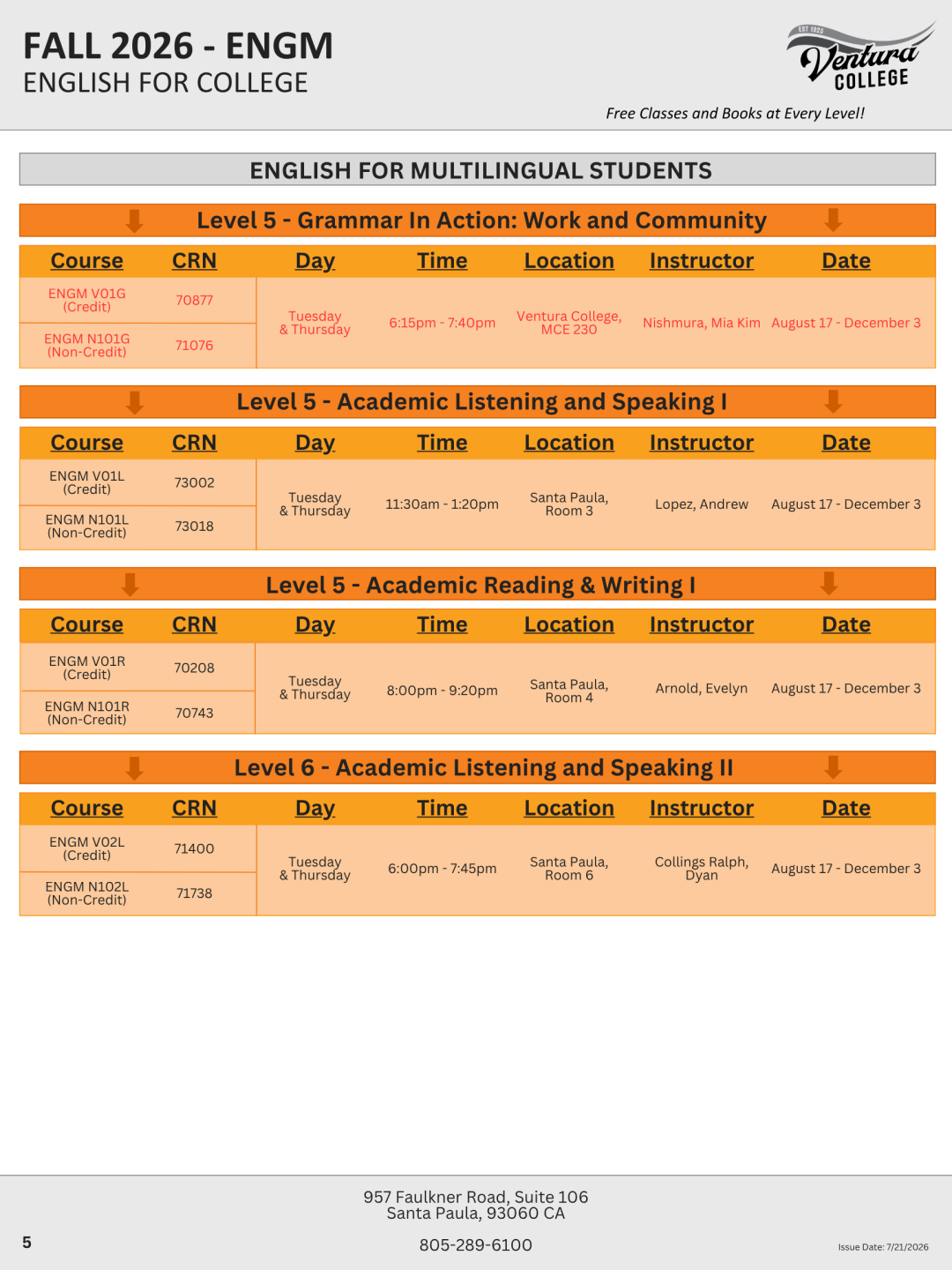 ENGM, High-Intermediate to Advanced, Page 1