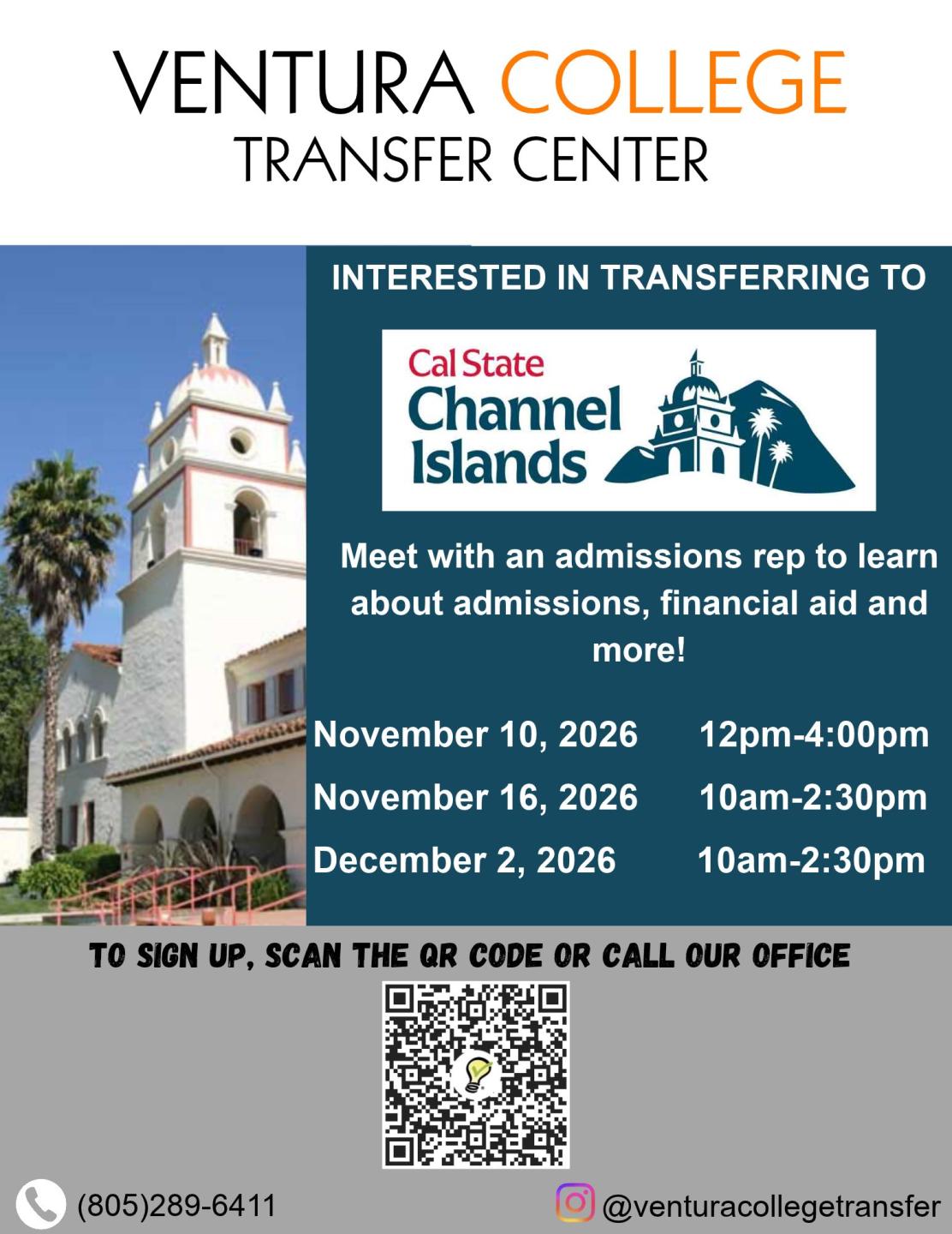 Sign up to meet with a CSUCI Representative