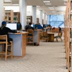 Students at the Ventura College Library.