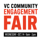 VC community Engagement Fair Wednesday Oct. 14 9 am to 2 pm