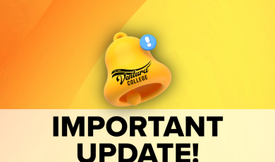 Important Update You must pay your student fees or you will be dropped for non payment the deadline is july 13 (Image of bell and exclamation point. )