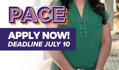 Ventura College East Campus Logo PACE apply now Deadline July 10 image of smiling woman
