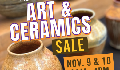 Ventura College Student Art and Ceramics Sale Nov 9 and 10 - from 9 am to 4 pm 