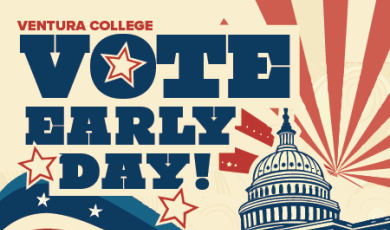Vote Early Day October 27 from 10:00 am to 11:30 am Bookstore Quad