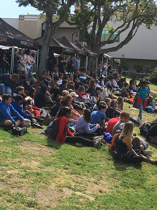 Local students visiting VC