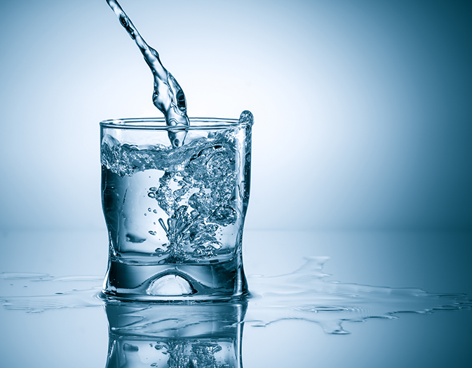 Photo of a glass of water