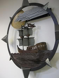 VC Pirate Ship Created by Students in the Welding Department