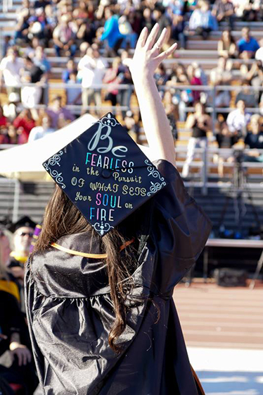 Student at Graduation