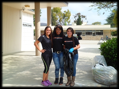 Earth Day students helping