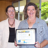 may 2006, susan bricker with dr. robin calote