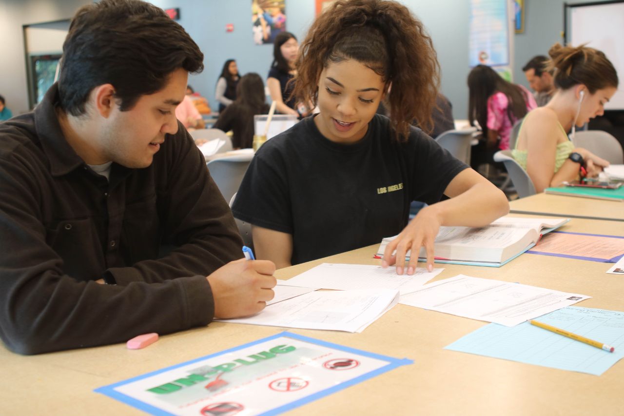 Tutoring center assists student with their assignment