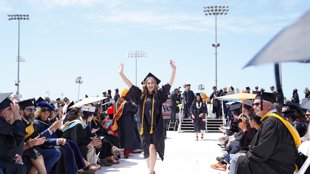 Ventura college graduate celebrates at commencement