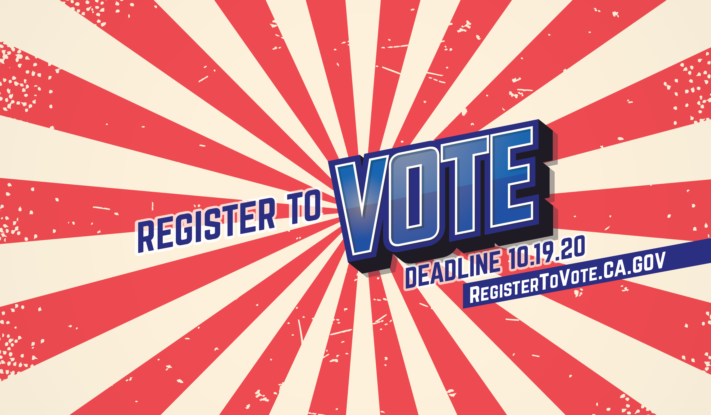 Graphic Text that reads: Register to Vote