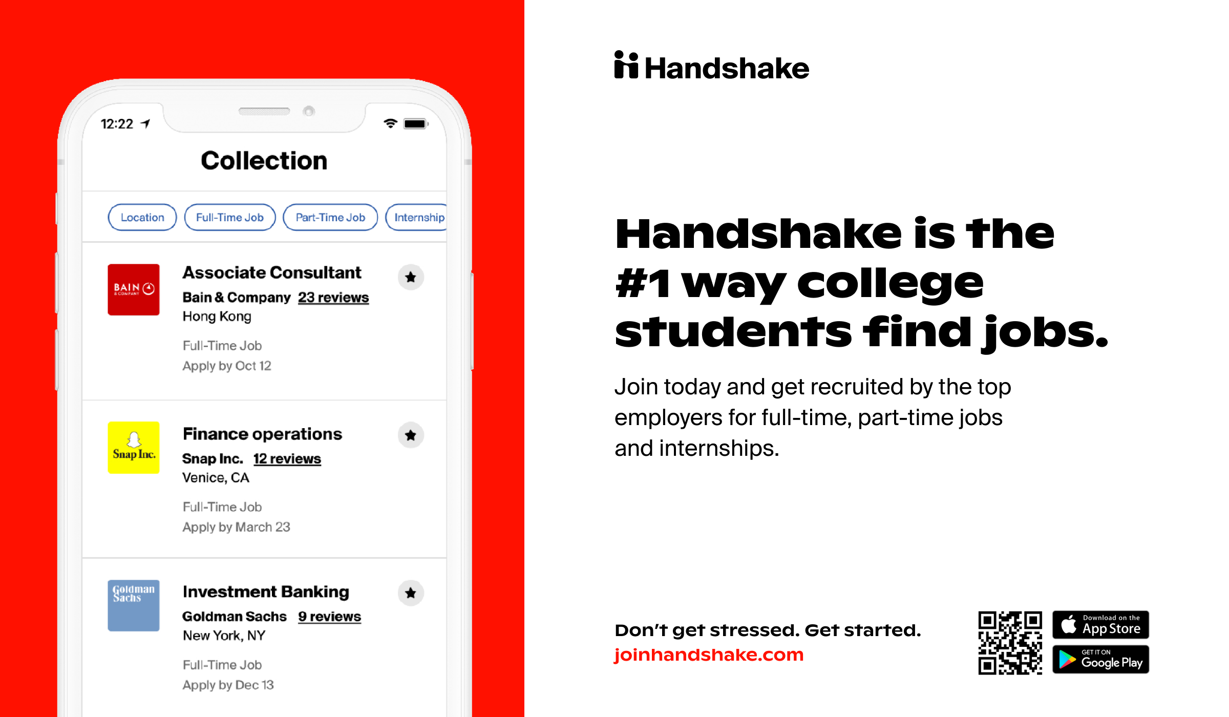 Handshake is the number 1 way college students find jobs