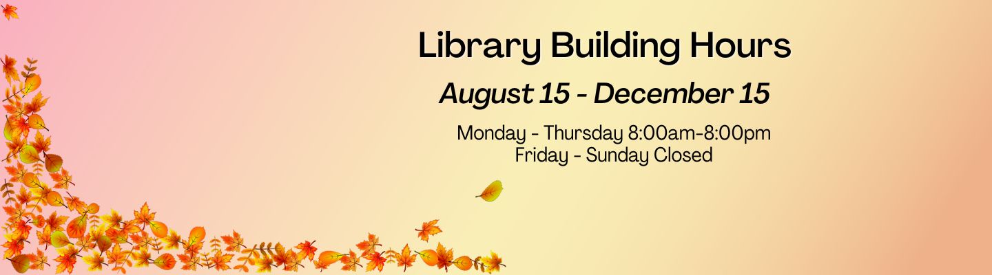 Library building hours