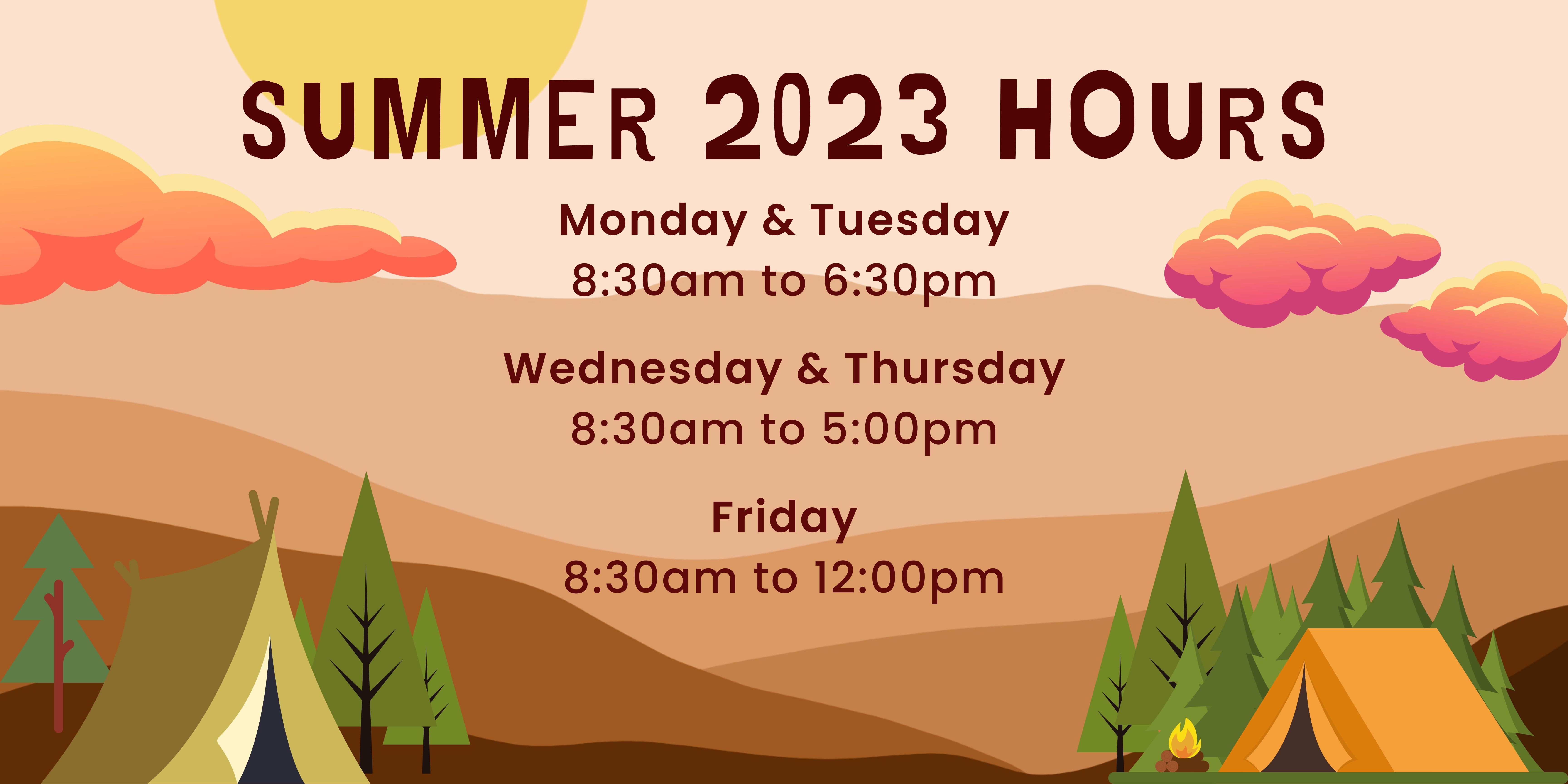 Summer 2023 Hours