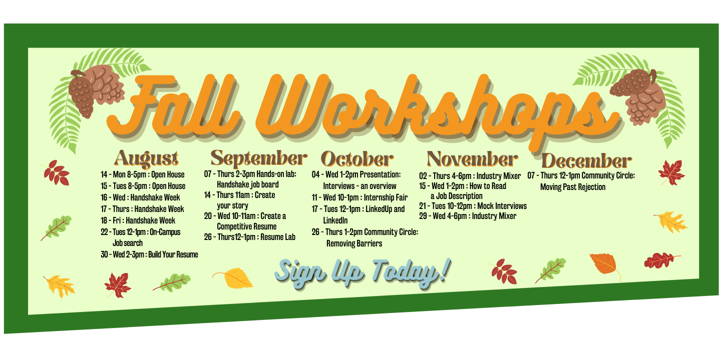 Fall Workshops
