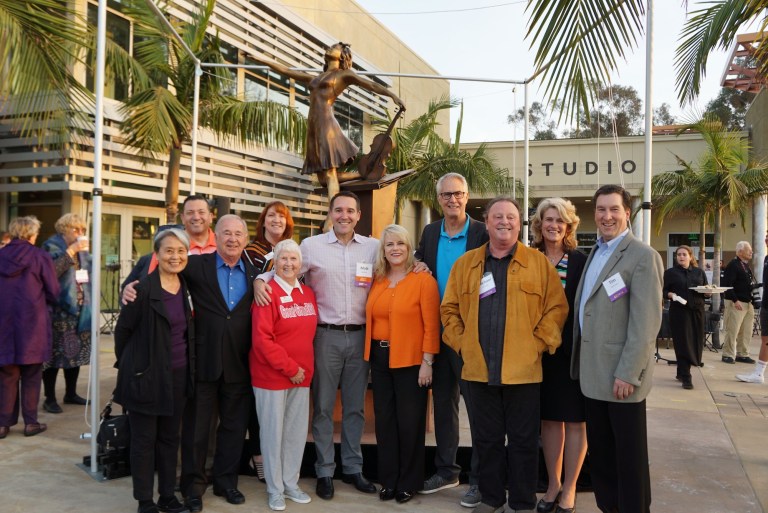 Chancellor Greg Gillespie, President Kim  Hoffmans, Vice President Damien Pena, Tim Harrison, Anne King, and others.