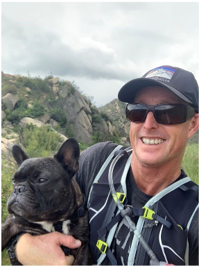 Grant Jones with his dog.