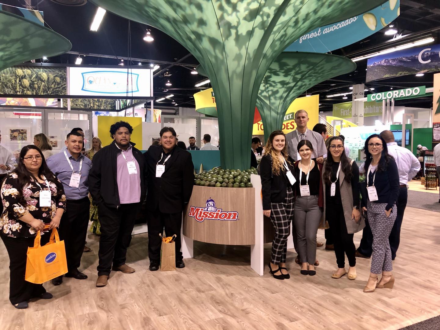 Agriculture students at an Agriculture convention