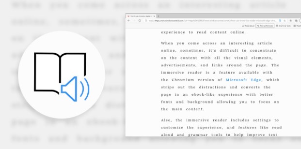 microsoft edge immersive reader text to speech