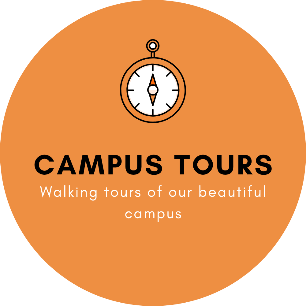 Campus Tours: Walking tours of our beautiful campus