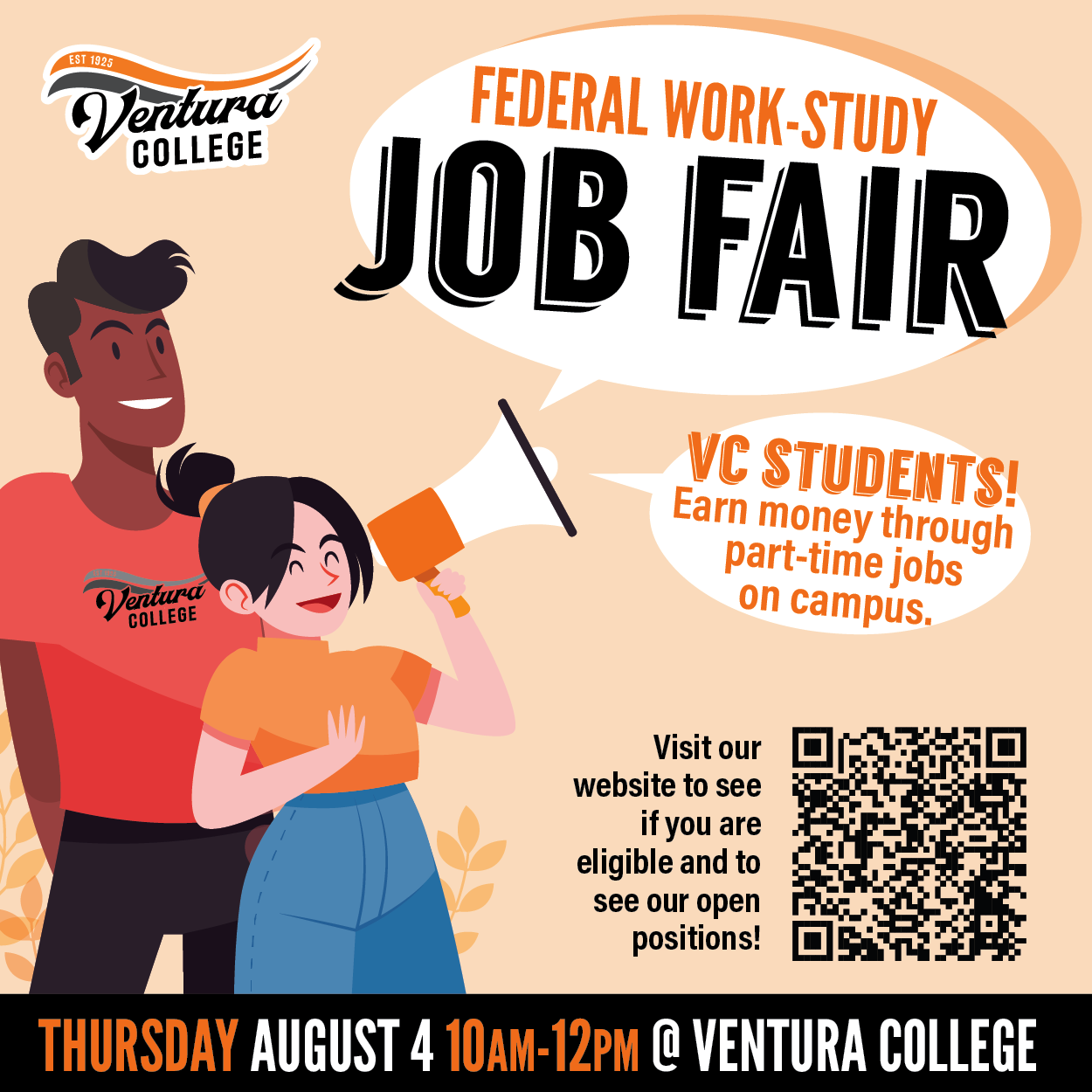 Federal Work Study Job Fair Thursday August 4, 2022