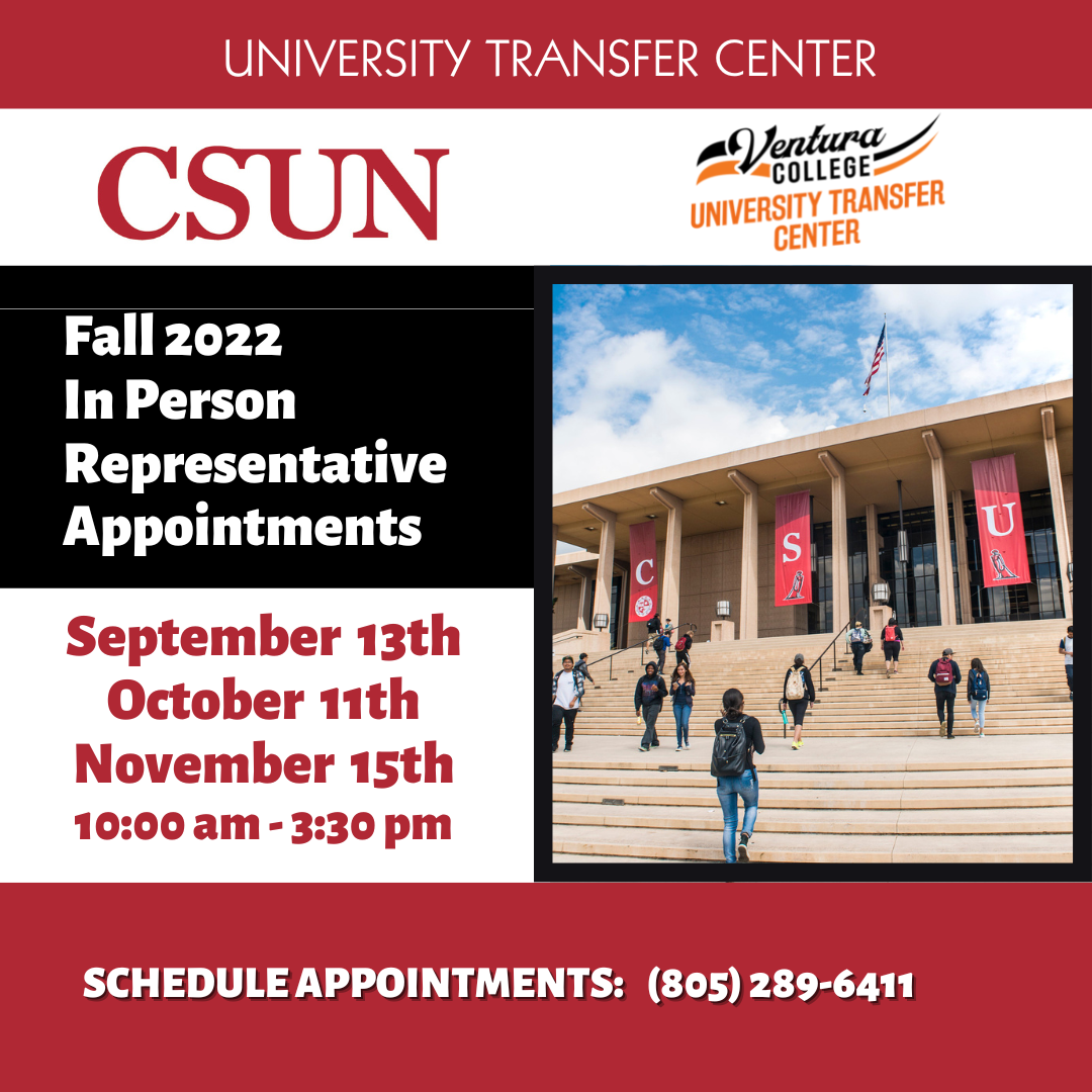 CSUN Rep visits for fall 2022