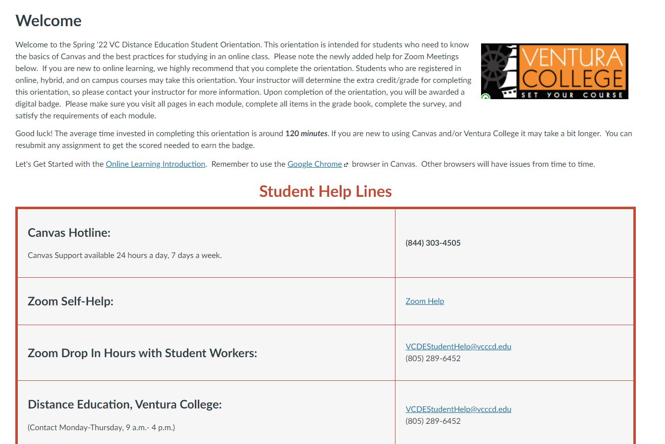 Table of Contents Enrolling at VC Is As Easy As 1  - Ventura College