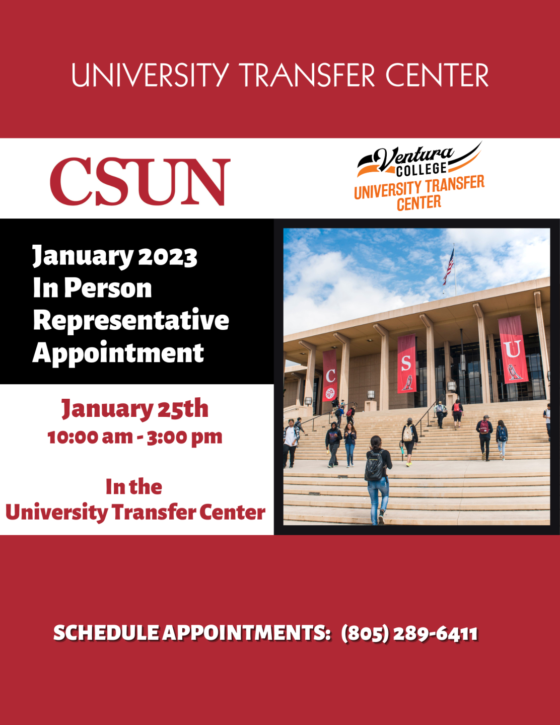 CSUN Rep visits for january