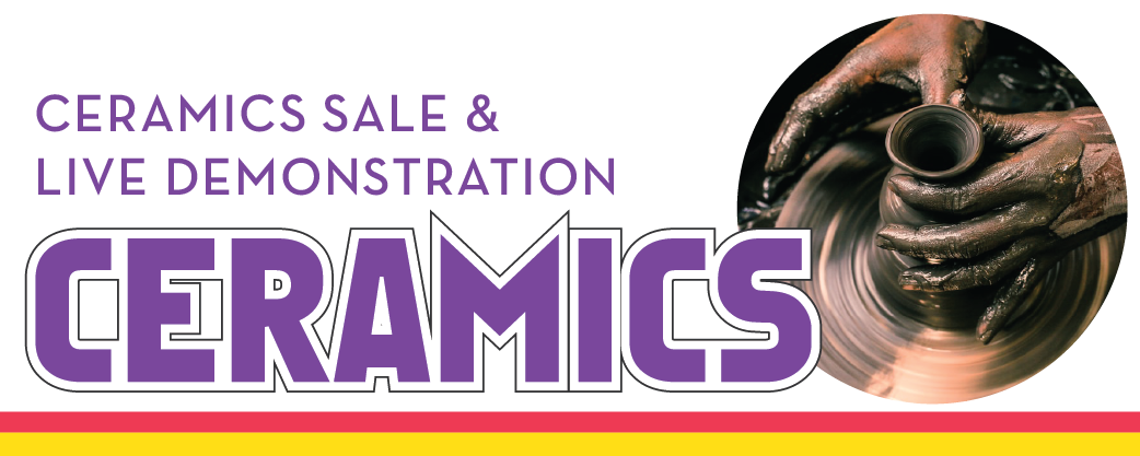 ceramics sale and live demonstration