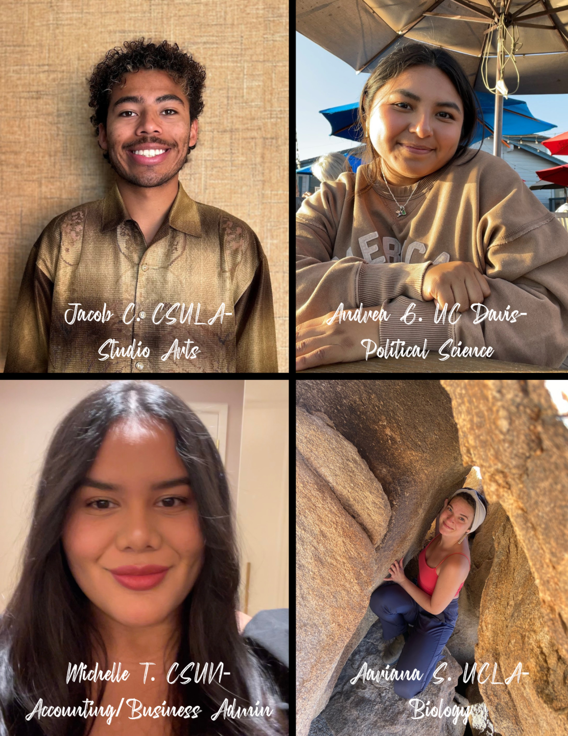 Photos of transfer students