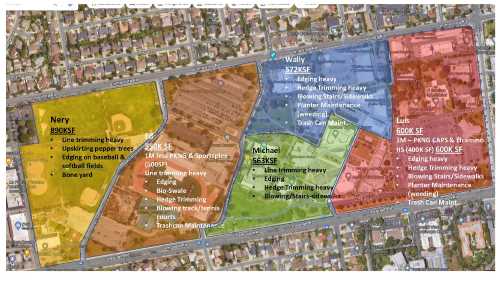 Ventura College Grounds Assignment Map 