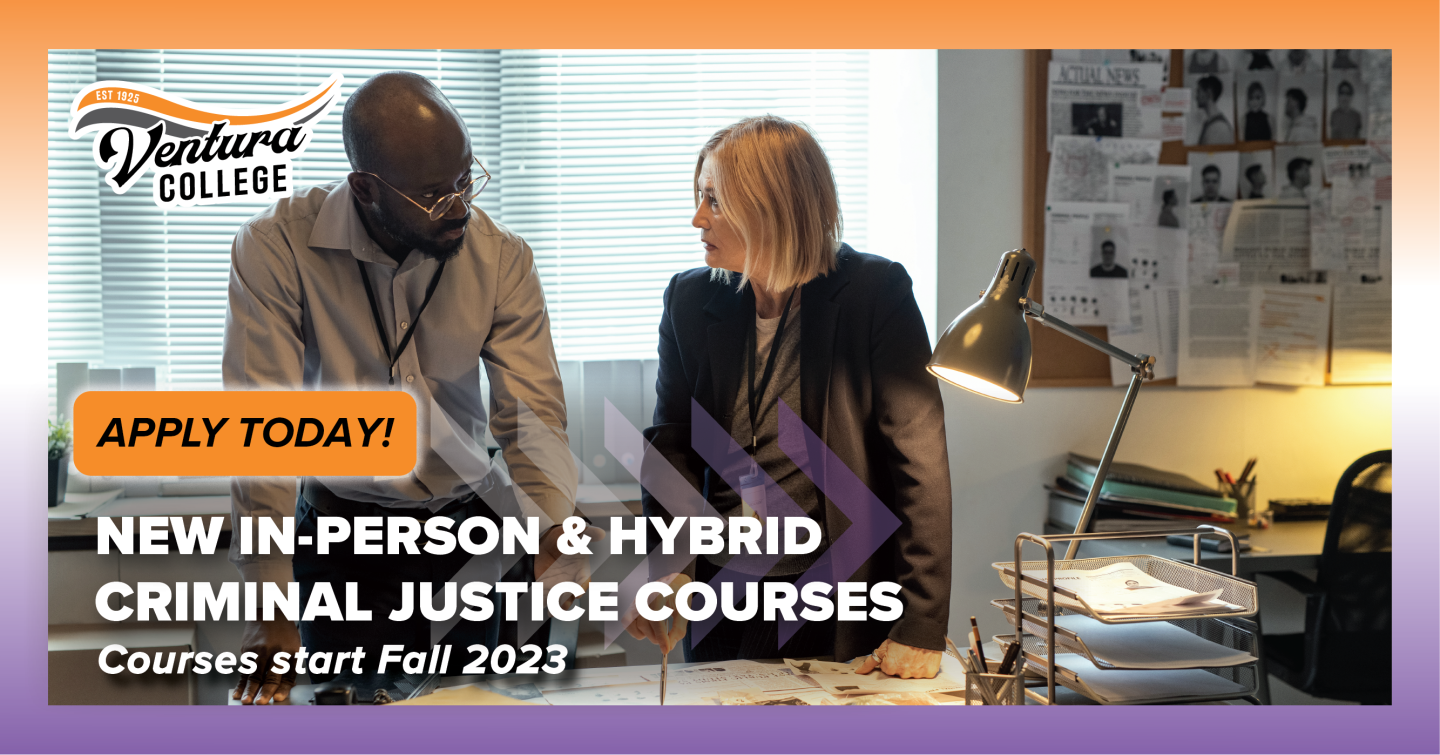 Criminal Justice Ad - New courses fall 2023 announcement