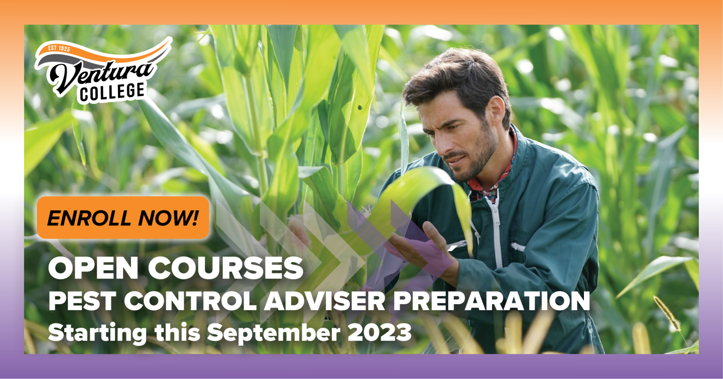 Image of Ad - Open Pest Control Adviser Preparation Courses Starting in September 2023