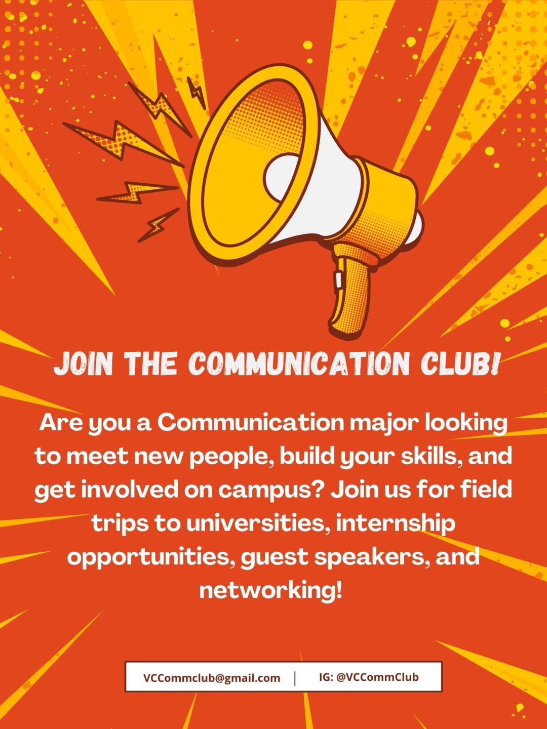 Join The Communication Club Flyer 