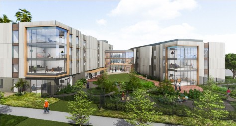 Rendering of the future student housing building
