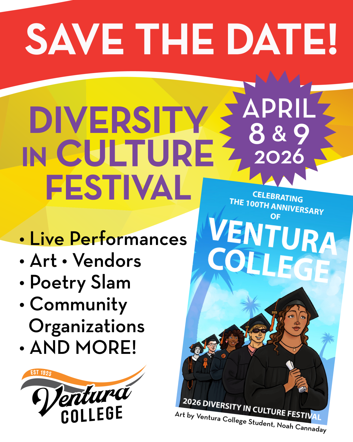 Save the Date! Diversity in Culture Festival April 8 and 9