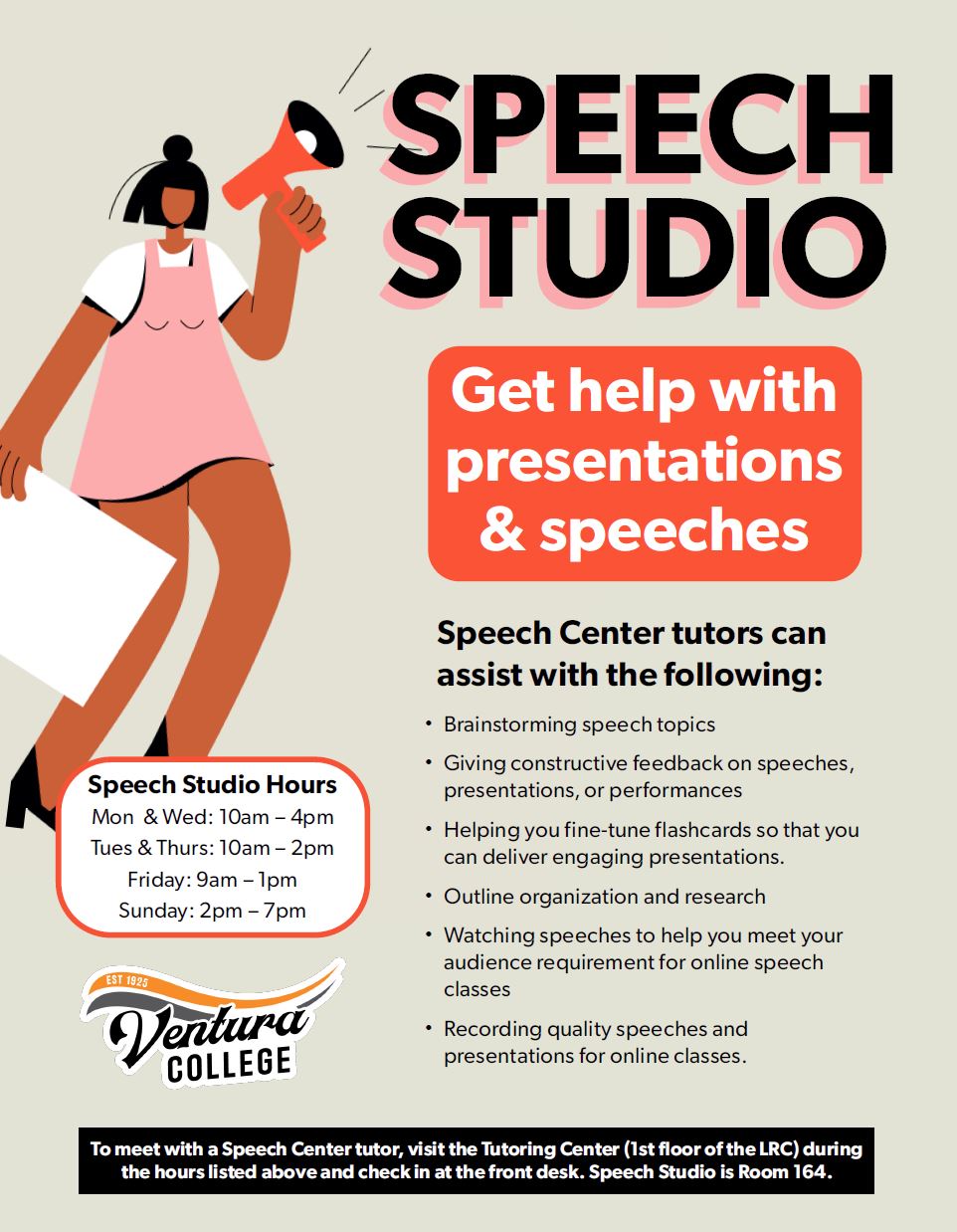 speech studio flyer