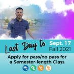 District alumni and text that reads: Last Day to Apply for p District alumni and text that reads: Last Day to Apply for p