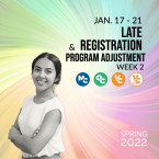 Late Registration &amp;amp; Program Adjustment, Week 2, Janu