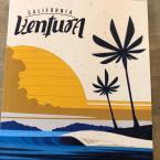 Cover of the Ventura, California Inspiration Guide featuring artwork by Ventura College Alumni Erik Abel