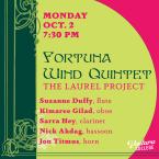 The Laurel Project: Fortuna Wind Quintet, Monday, Oct. 2, 7:30 p.m.This ensemble is formed by Ventura College faculty members Kimaree Gilad on oboe, Nick Akdag on bassoon, and Jon Titmus on horn. They will be joined by guest artists Suzanne Duffy on flute and Sarra Hey on clarinet. 