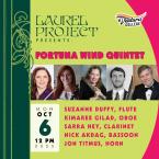 The Laurel Project's second concert will feature the return of the Fortuna Wind Quintet. This ensemble is formed by VC faculty members Kimaree Gilad on oboe, Nick Akdag on bassoon, and Jon Titmus on horn, joined by guest artists Suzanne Duffy on flute and Sarra Hey on clarinet. In honor of the college’s centennial, the program will highlight works of a similar vintage, including Carl Nielsen’s Wind Quintet, Op. 43 – a piece written 102 years ago. The ensemble will also perform Gordon Jacob’s Wind Quintet No