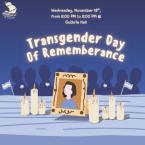 Ventura College logo with photo frame and candles Transgender Day of Remembrance Wednesday Nov 19 6 to 8  pm at Guthrie Hall